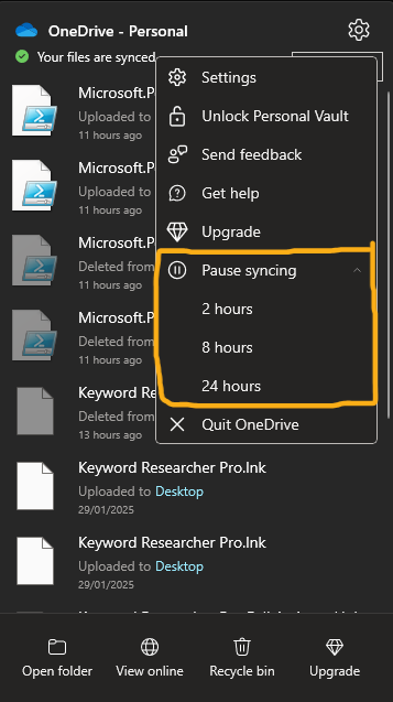 Disable OneDrive on Windows