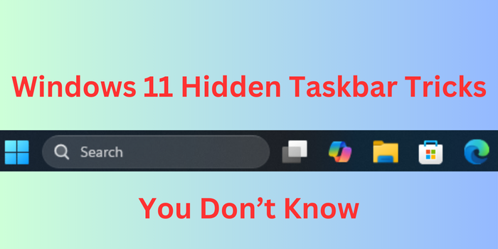 Windows 11 taskbar customization settings